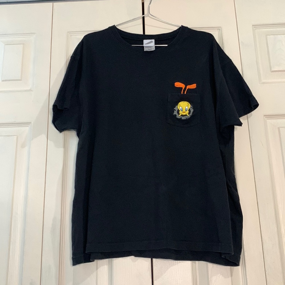 Vintage Tweety Bird Pocket T Shirt Mens Large Warner Bros. Vintage Looney Tunes